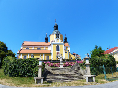 Barokní kostel Panny Marie Chlum u Třeboně